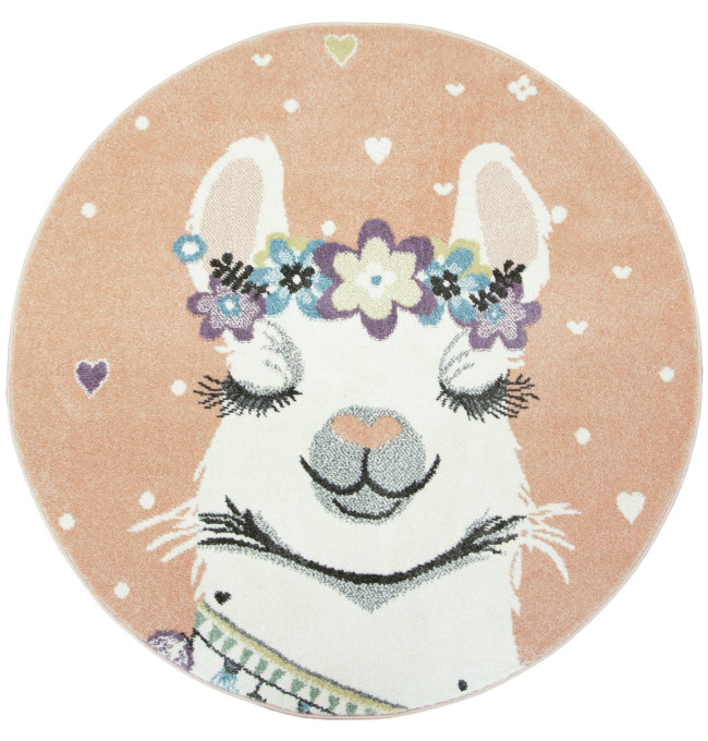 Dětský koberec Lima C882A růžový / krémový