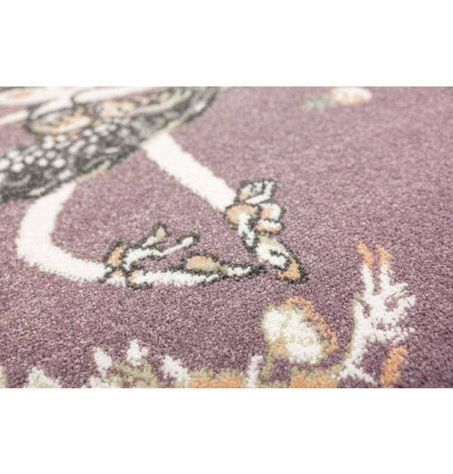 Koberec Lima G938A baletka, fialový / krémový kruh