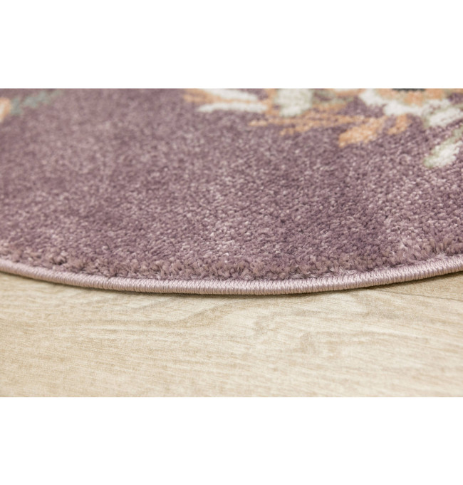 Koberec Lima G938A baletka, fialový / krémový kruh
