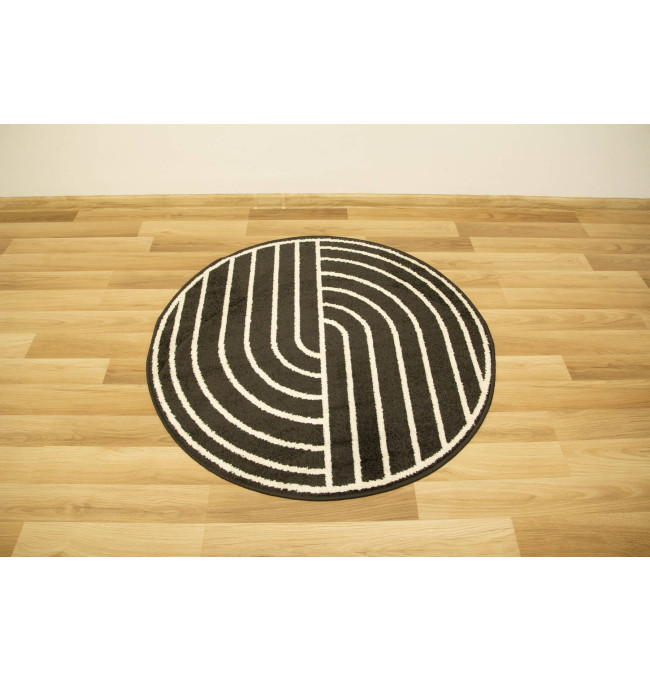 Koberec Lotto černobílý kruh