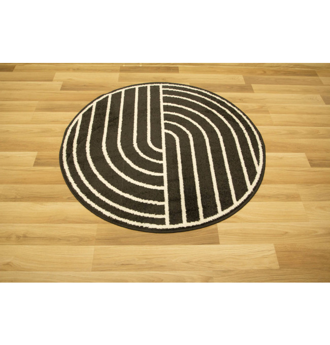 Koberec Lotto černobílý kruh