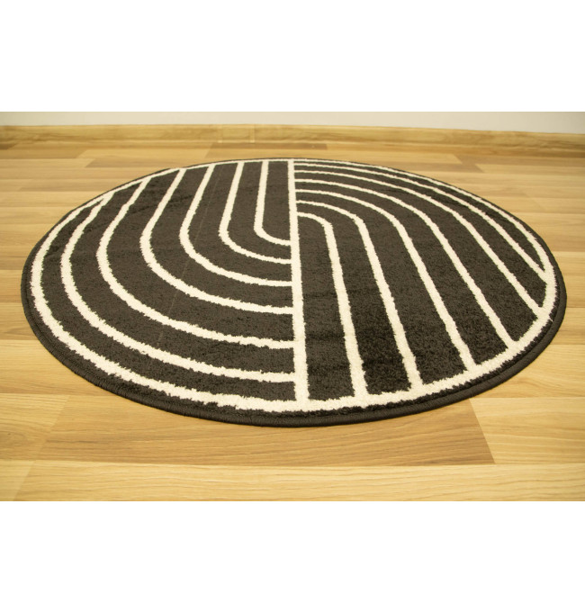 Koberec Lotto černobílý kruh