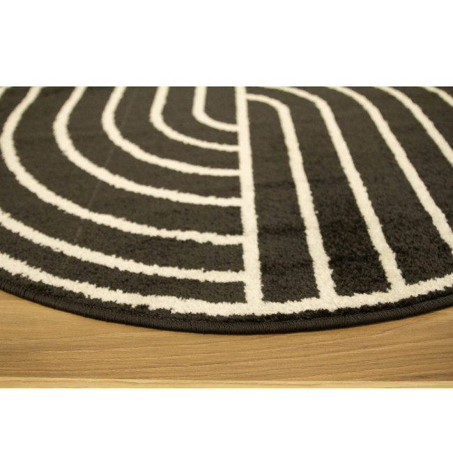 Koberec Lotto černobílý kruh