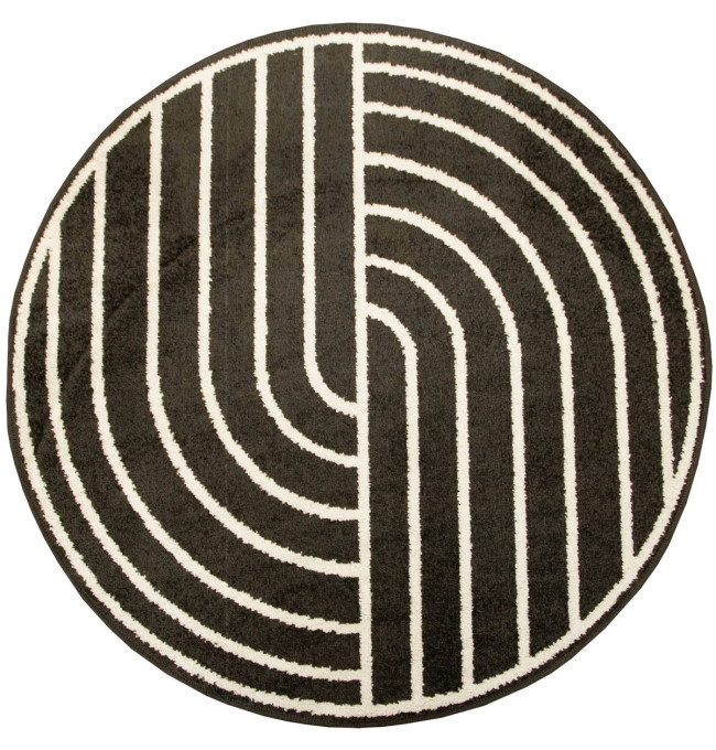 Koberec Lotto černobílý kruh
