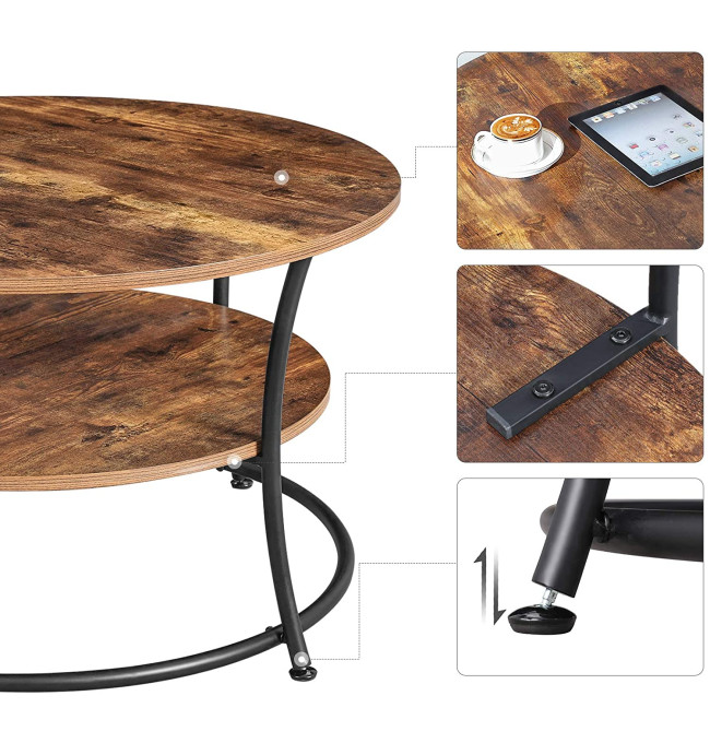 Kulatý kávový stolek LCT80BX