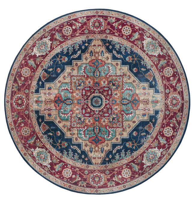 Koberec Hanse Home Asmar Anthea tmavě modrý kruh