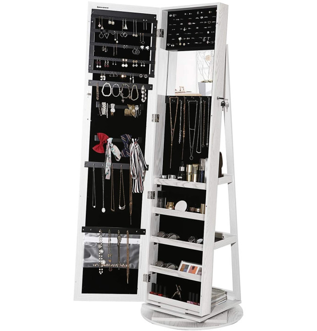 Otočná šperkovnice se zrcadlem JBC62W