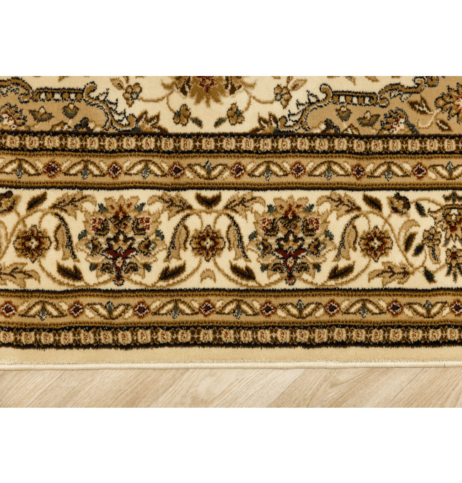 Koberec Super Rose 3792A Ornament květiny, krémový / béžový ovál