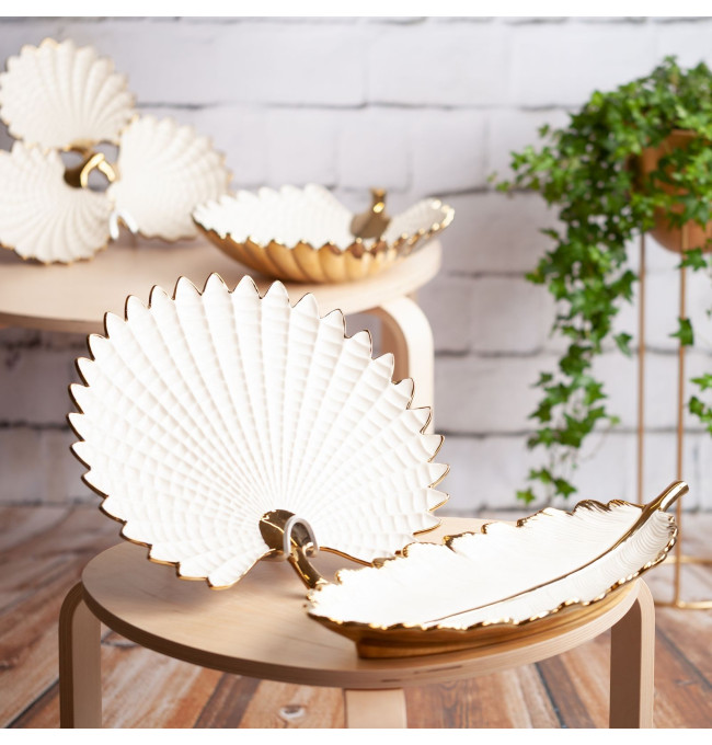 Dekorační miska HIRAL 3 02 modrá / zlatá