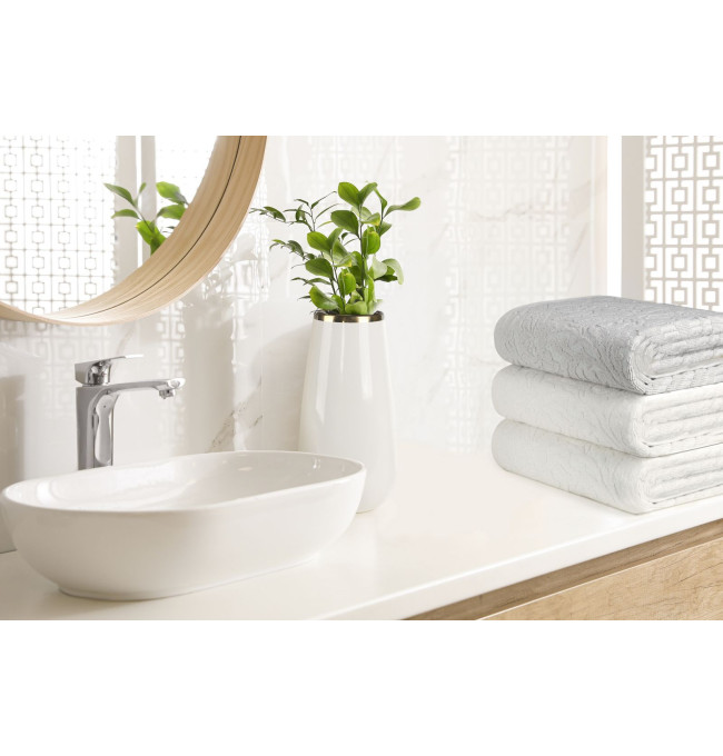 Dekorační miska MAJA 2 02 bílá / zlatá