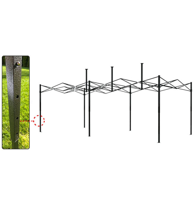Zahradní párty stan EXPRESS zelený 3x6 m