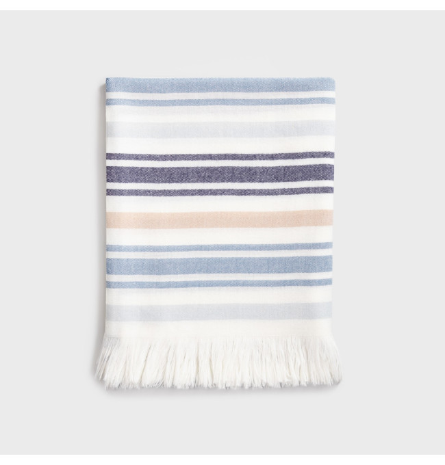 Deka TERRAS bílá s pruhy 241483