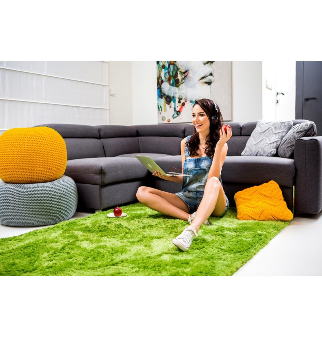 Plyšový Koberec Excluziv Zelený