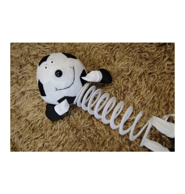 Plyšový maskot SOCCER bílý