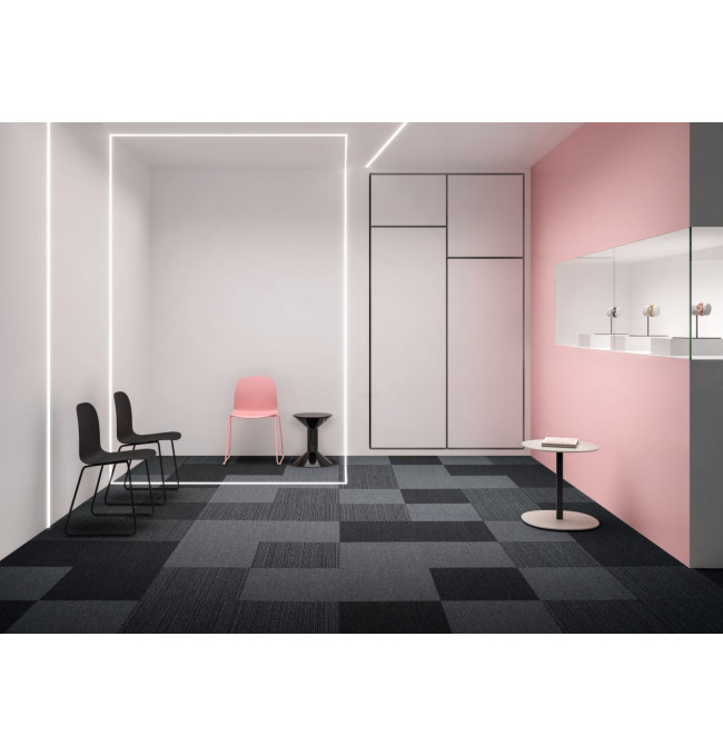 Kobercové čtverce EXPANSION POINT antracitové 50x50 cm