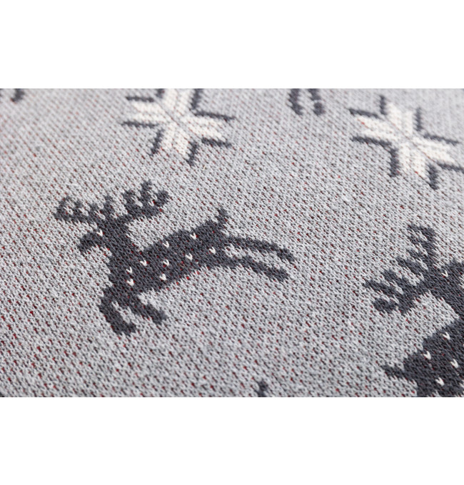 Čtvercový polštář SWEET DEER šedý