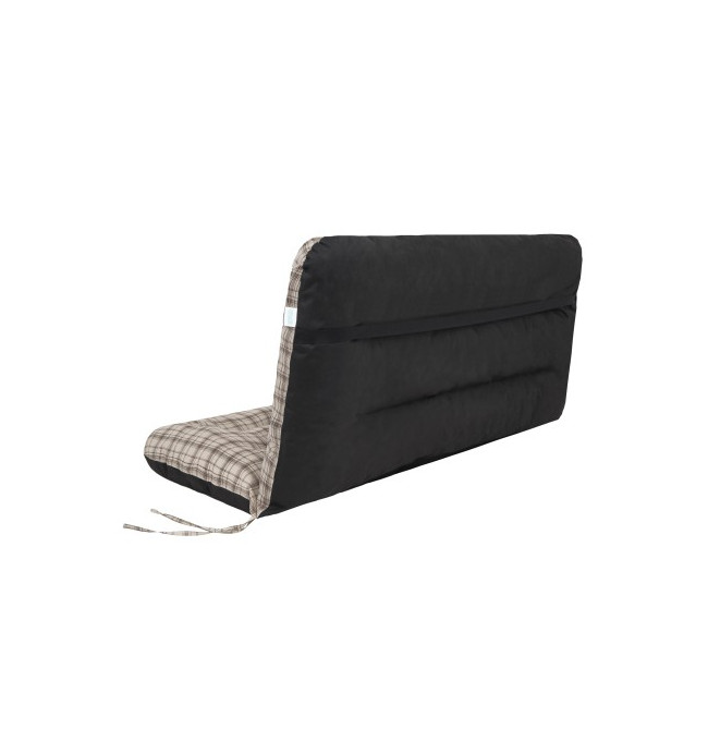 Polštář na houpačku ANIA 120 cm károvaný, béžový