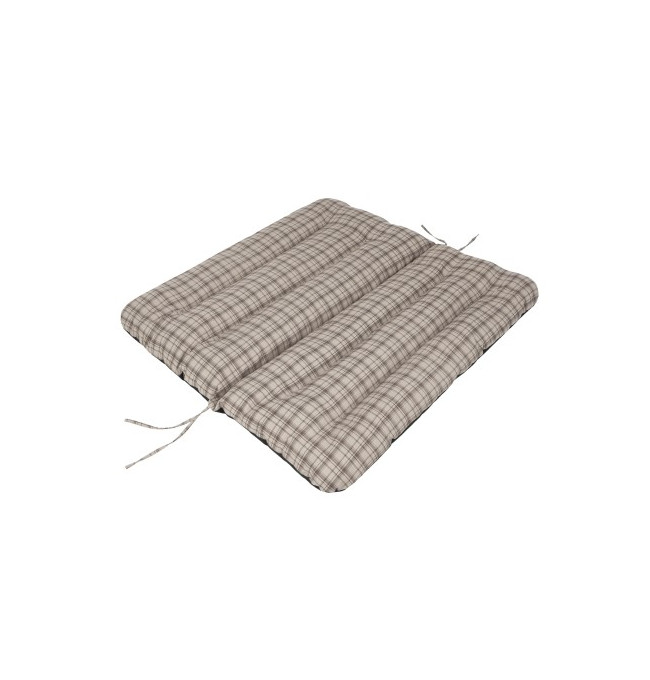 Polštář na houpačku ANIA 120 cm károvaný, béžový
