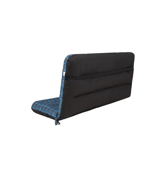 Polštář na houpačku ANIA 120 cm károvaný, modrý