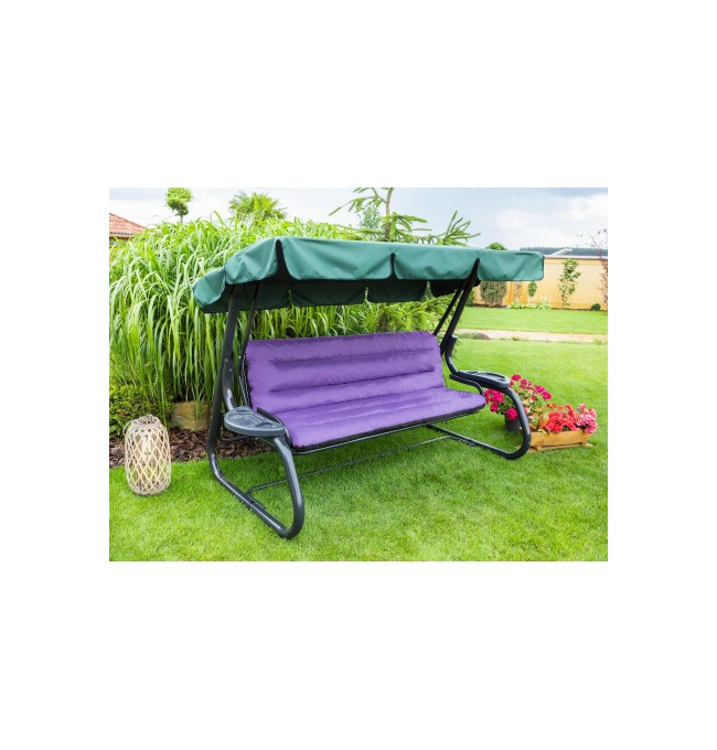 Polštář na houpačku ANIA 180 cm fialový