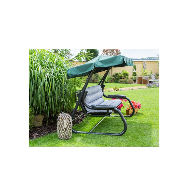 Polštář na houpačku ANIA 180 cm popel