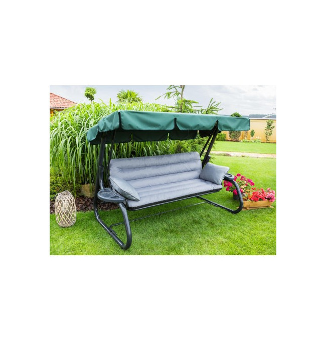 Polštář na houpačku ANIA 180 cm popel