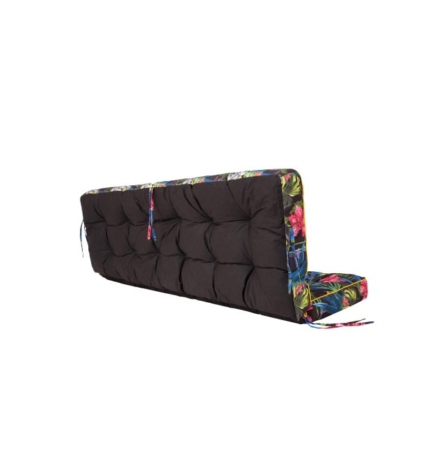 Polštář na zahradní houpačku POLA 180 cm barevné listy