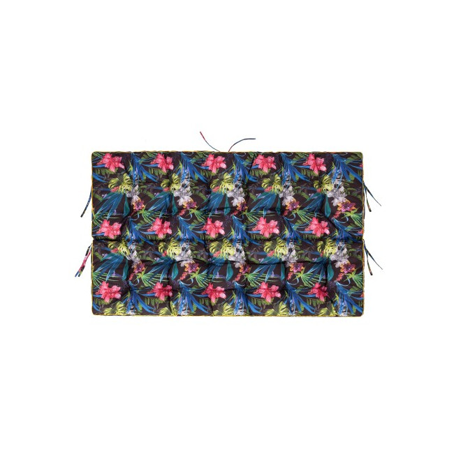 Polštář na zahradní houpačku POLA 180 cm barevné listy