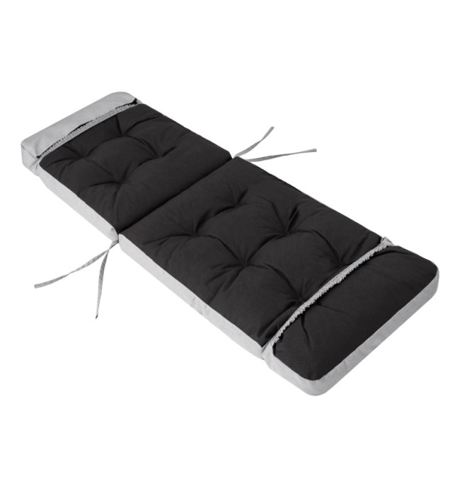 Polštář na lehátko / židli ILONA ekolen, popel