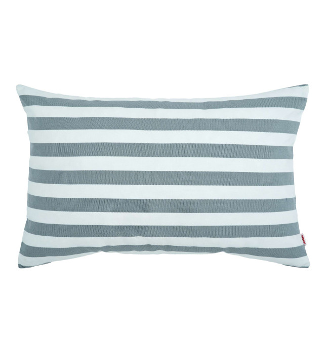 Zahradní polštář šedý pásy obdélník