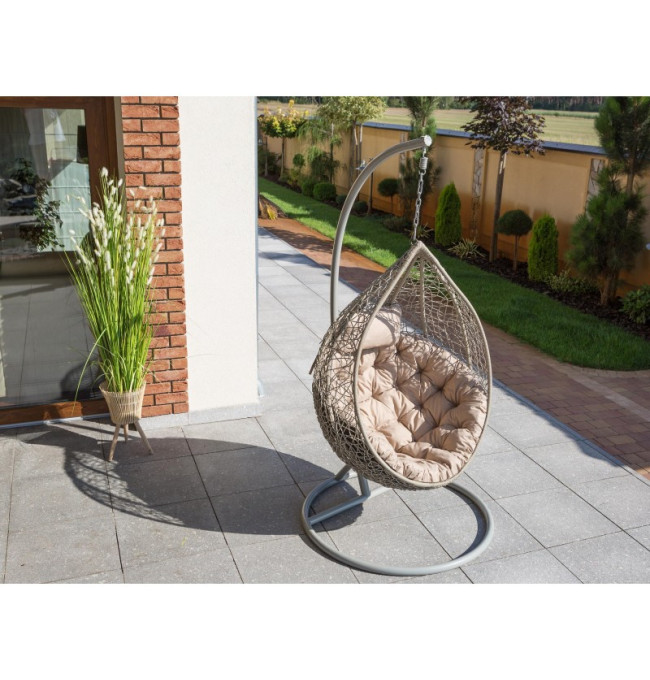 Polštář na houpačku MOON ekolen, béžový