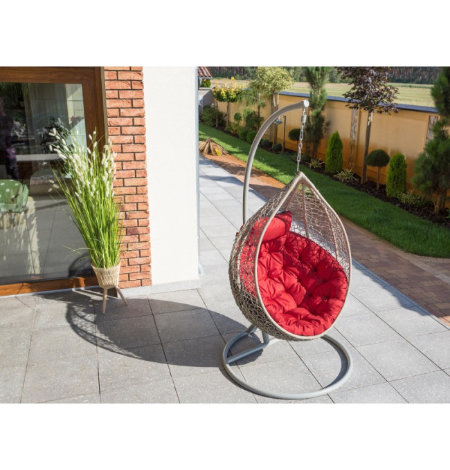 Polštář na houpačku MOON oxford, červený