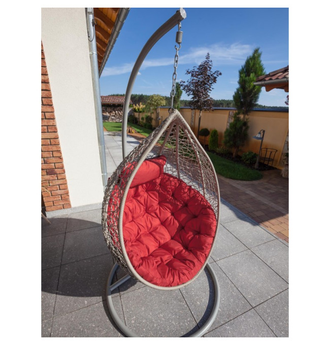 Polštář na houpačku MOON oxford, červený