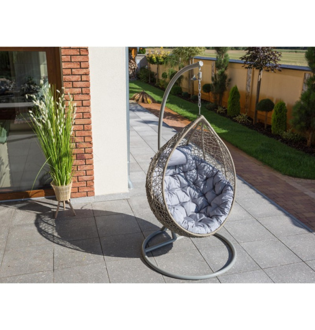 Polštář na houpačku MOON ekolen, popel