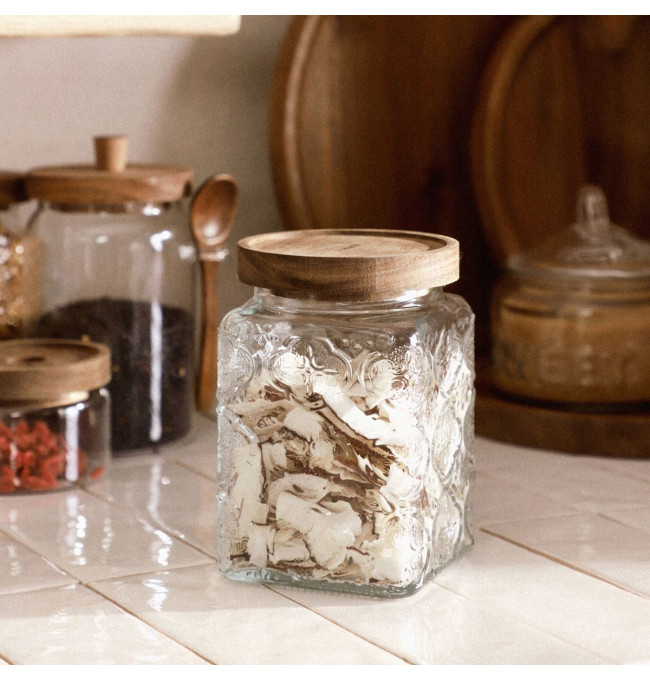 Nádoba ELLO s dřevěným víkem 850306