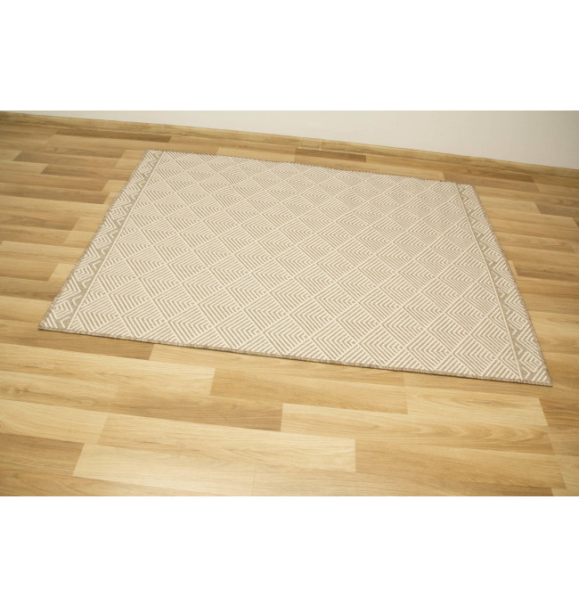 Šňůrkový oboustranný koberec Brussels 205740/10610 béžový / krémový