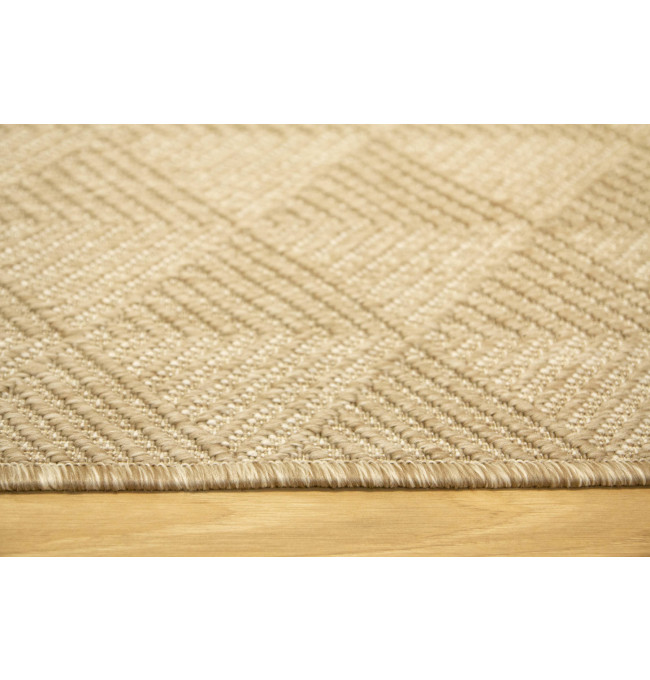 Šňůrkový oboustranný koberec Brussels 205740/10610 béžový / krémový