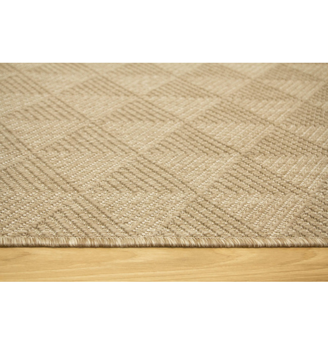 Šňůrkový oboustranný koberec Brussels 205740/10610 béžový / krémový