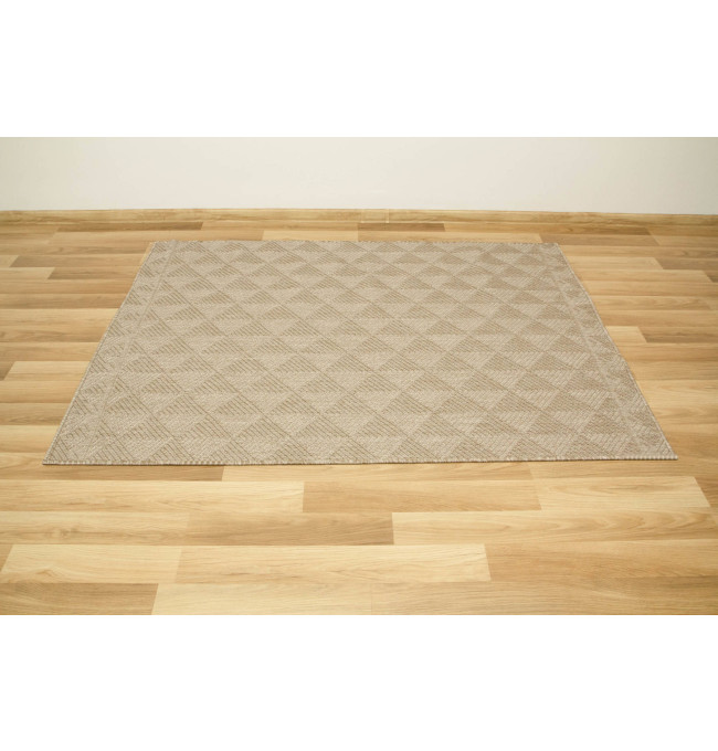 Šňůrkový oboustranný koberec Brussels 205740/10610 béžový / krémový