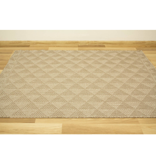 Šňůrkový oboustranný koberec Brussels 205740/10610 béžový / krémový