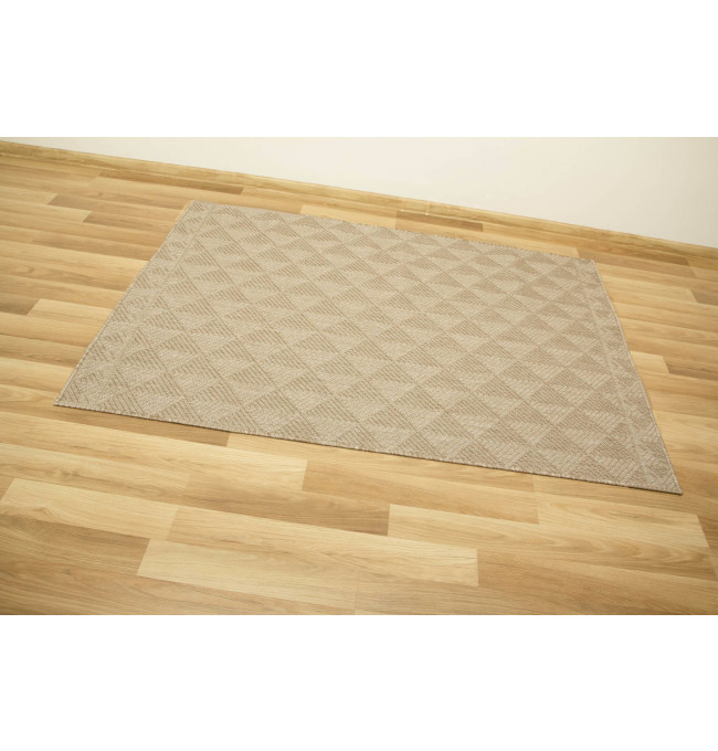 Šňůrkový oboustranný koberec Brussels 205740/10610 béžový / krémový