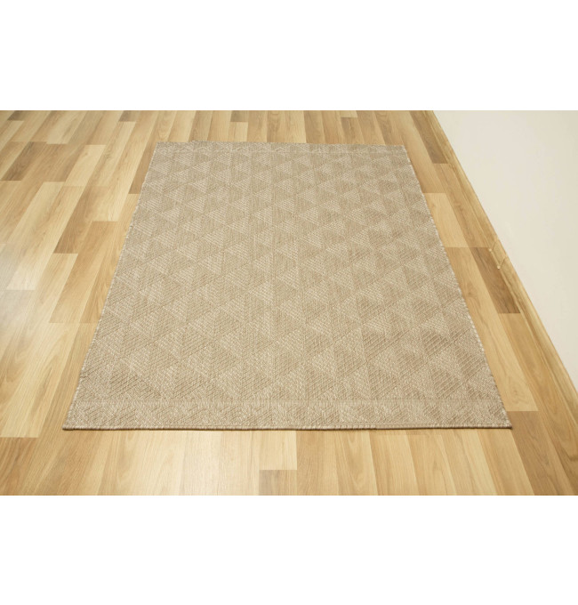 Šňůrkový oboustranný koberec Brussels 205740/10610 béžový / krémový