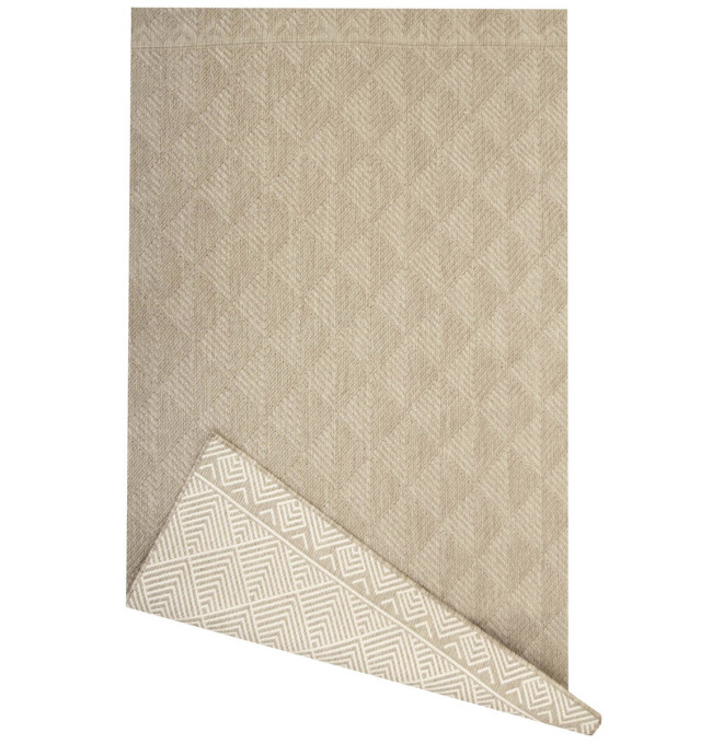 Šňůrkový oboustranný koberec Brussels 205740/10610 béžový / krémový