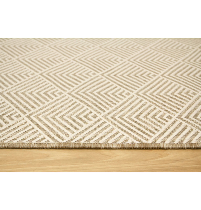 Šňůrkový oboustranný koberec Brussels 205740/10610 béžový / krémový