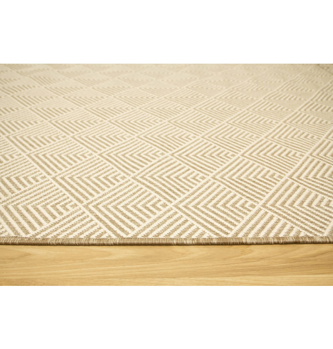 Šňůrkový oboustranný koberec Brussels 205740/10610 béžový / krémový