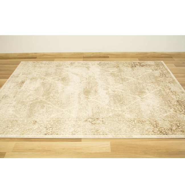 Koberec Allora Plus 7754A ornament, béžový / krémový / zlatý