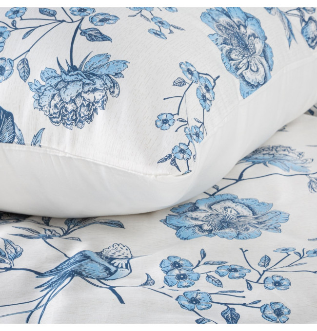 Ložní souprava PALERMO 6 světle modrá / bílá