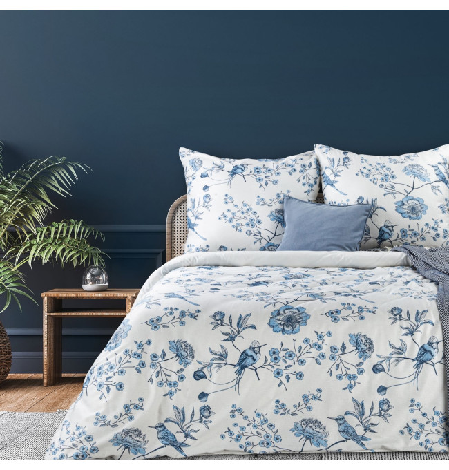 Ložní souprava PALERMO 6 světle modrá / bílá