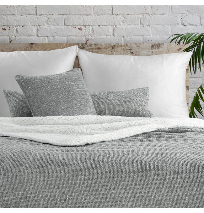 Povlak na polštář AURA stříbrný