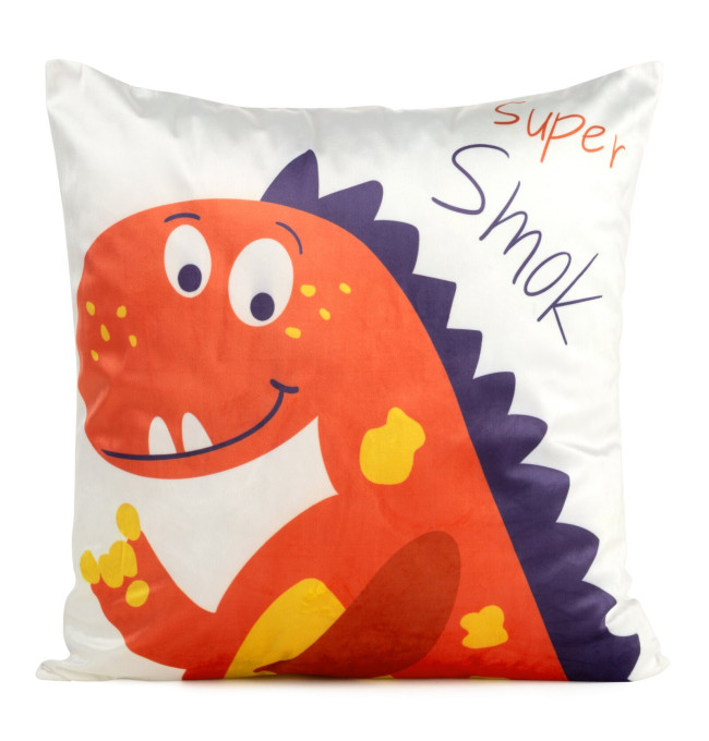 Povlak na polštář KIDS A8 bílý / oranžový